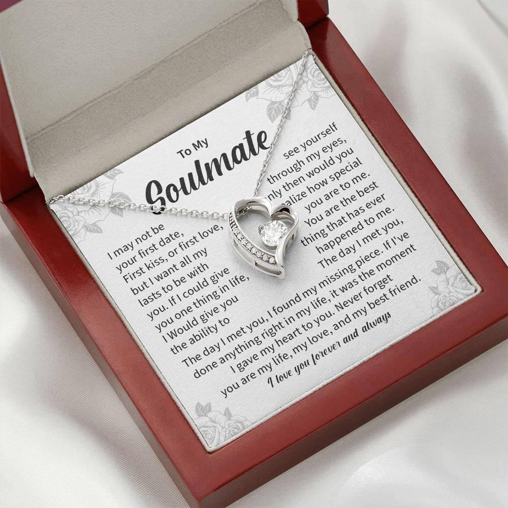 Soulmate Heart Necklace Gift for Her – Gift Box