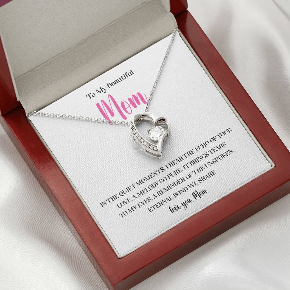 Necklace for Mom With Heartfelt Message Card & Gift Box
