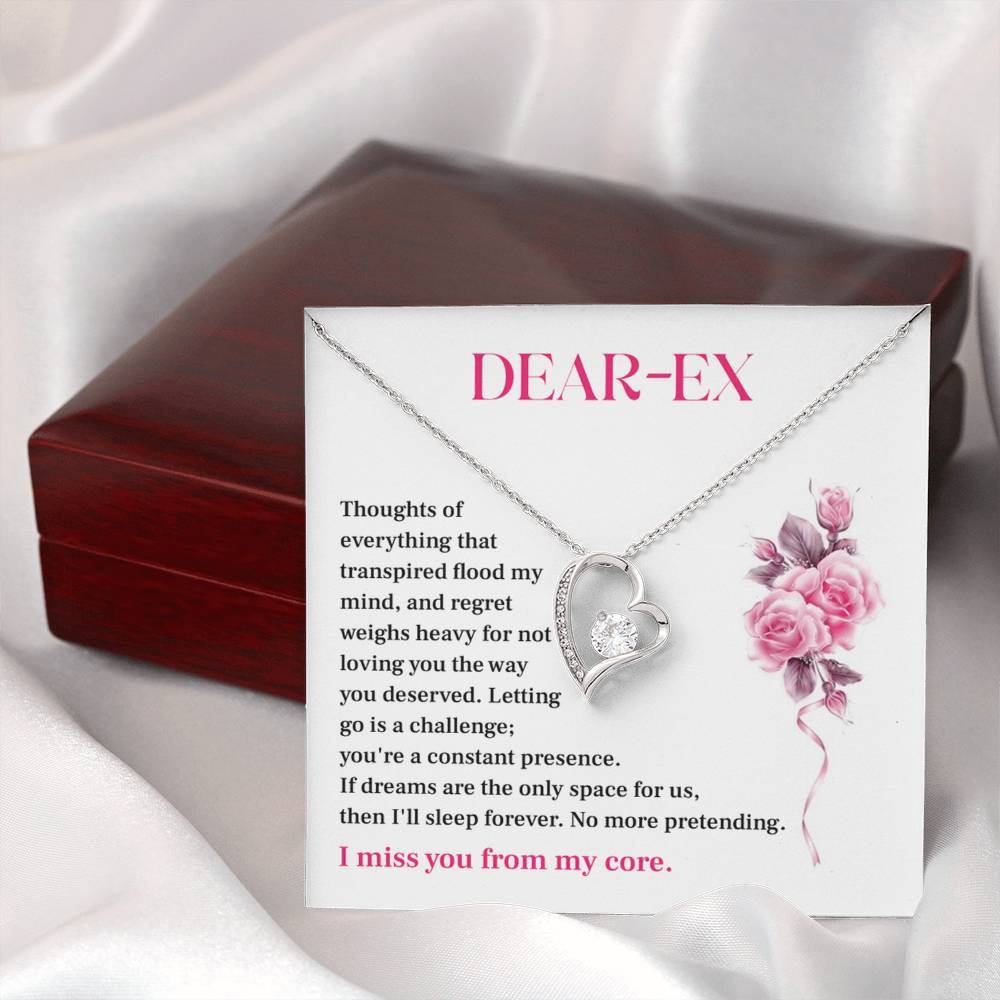 Gift for Ex-Lover – Regretful Necklace with Heartfelt Note