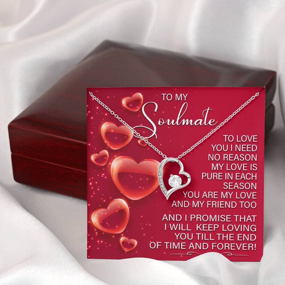 Romantic Soulmate Necklace Gift with Gift Box