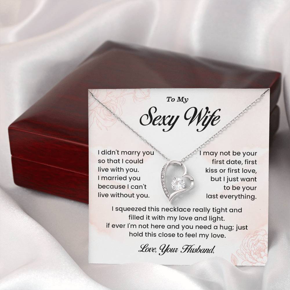 Sexy Wife Necklace Gift from Husband – Message Card