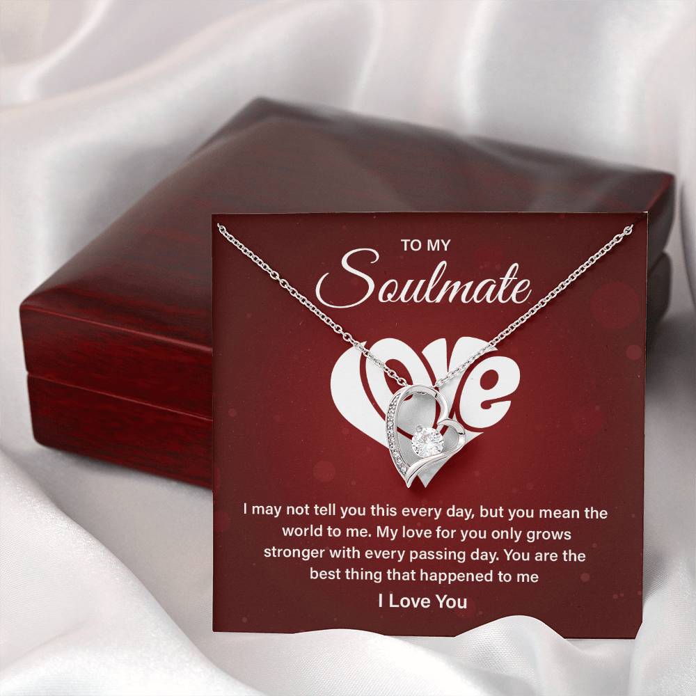 Soulmate Necklace Gift – Love Message Card Box