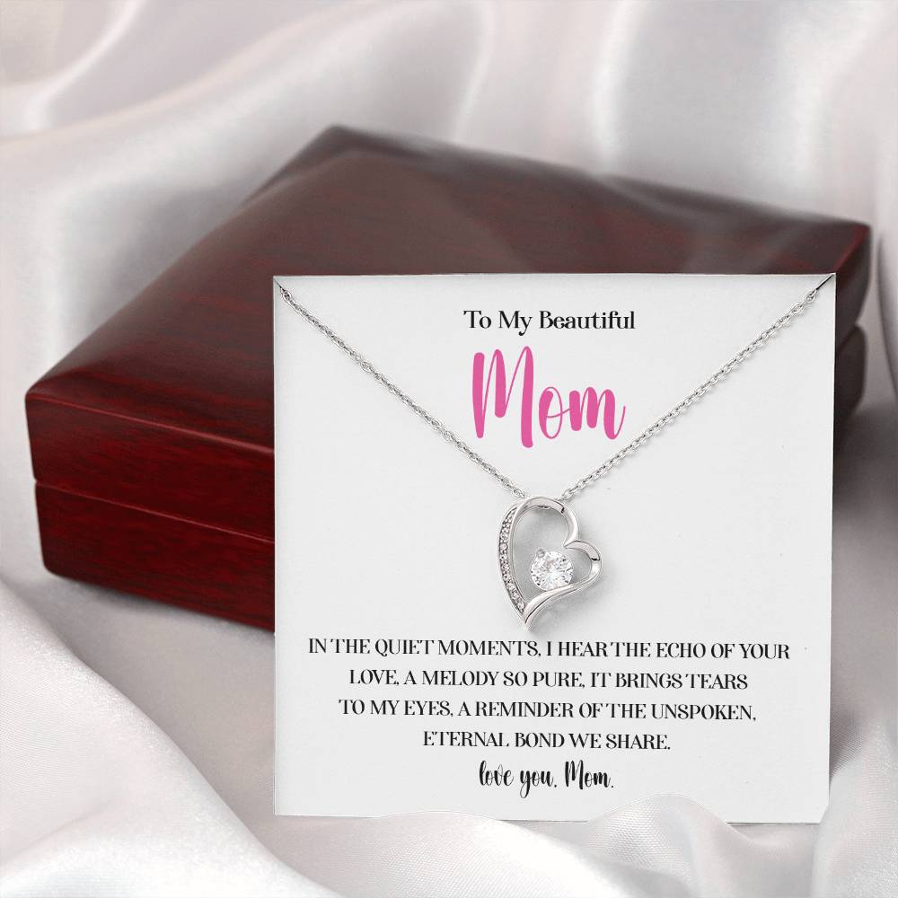 Necklace for Mom With Heartfelt Message Card & Gift Box