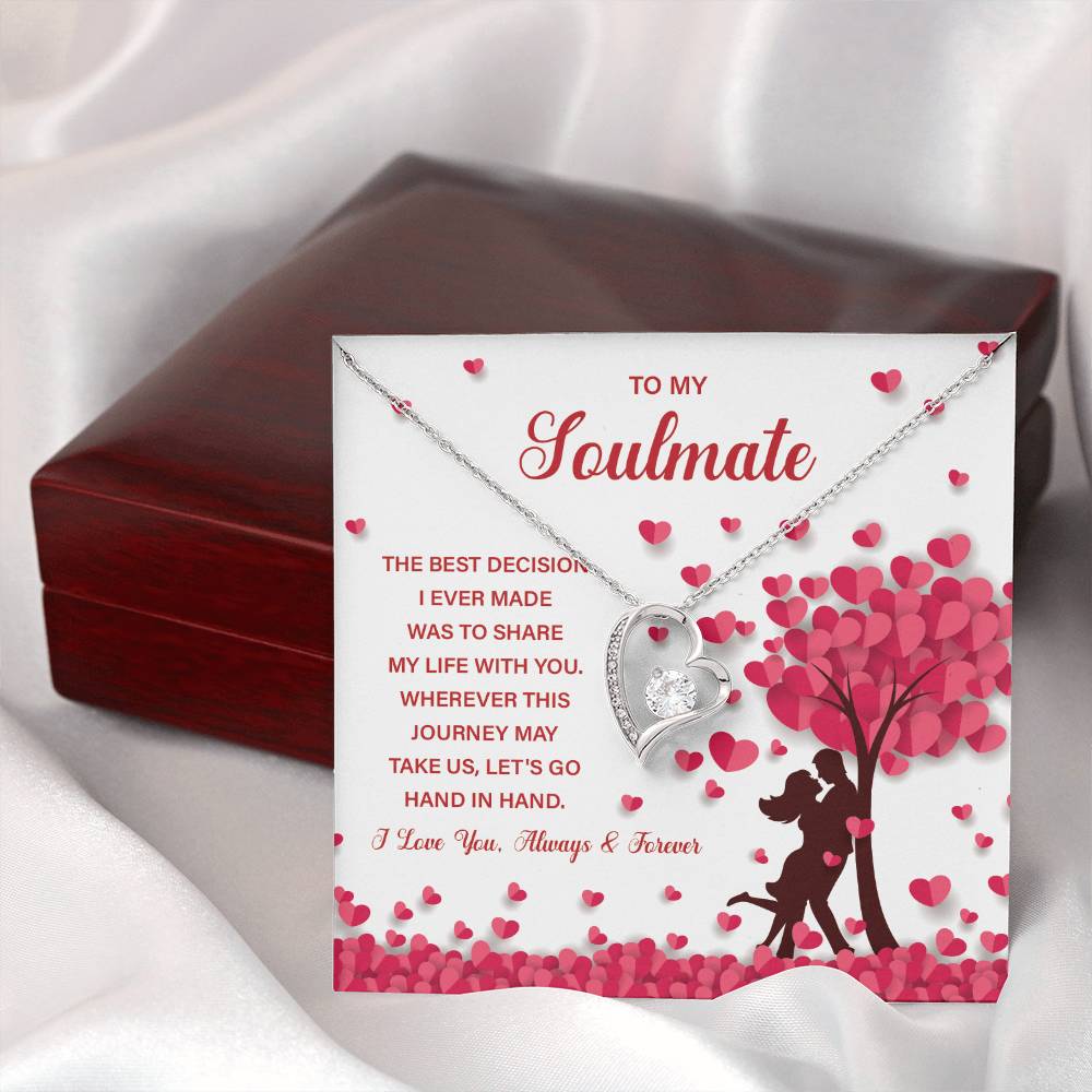Soulmate Necklace Gift for Her – With Gift Box