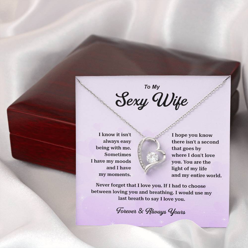 Sexy Wife Necklace Gift with Romantic Message Card