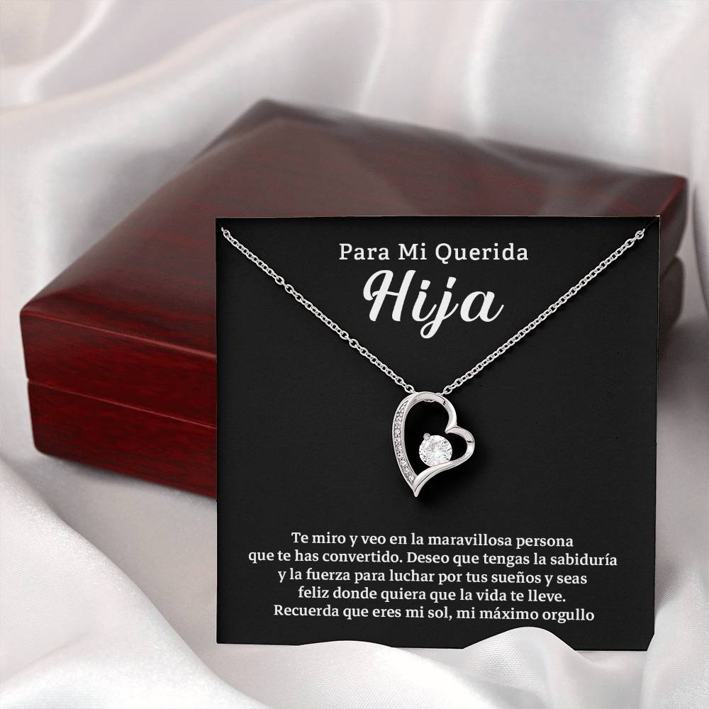 Collar Para Mi Hija – Mensaje de Amor y Orgullo de Papá o Mamá