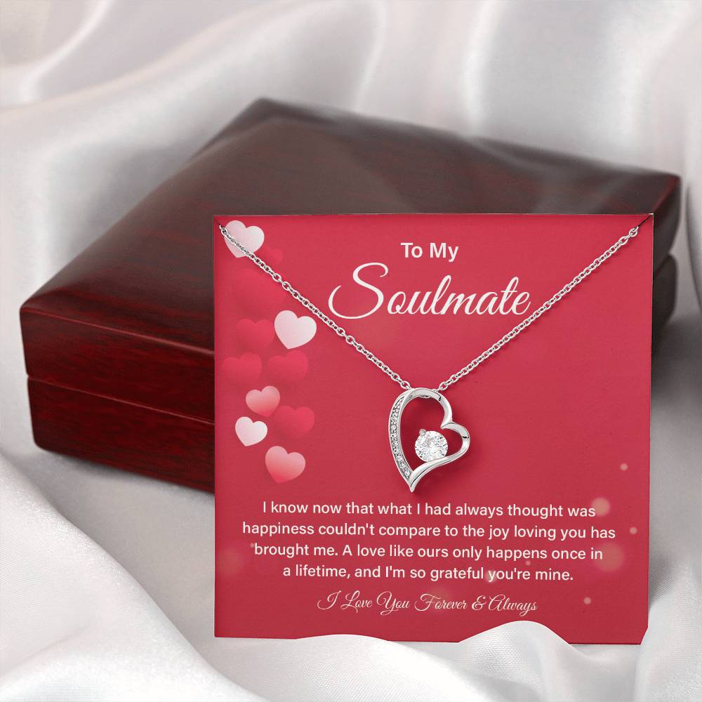 Soulmate Necklace Gift for Her – Box & Card Included