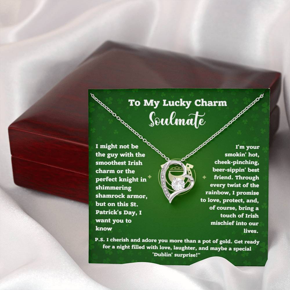 Lucky Charm Soulmate Necklace Gift with Card