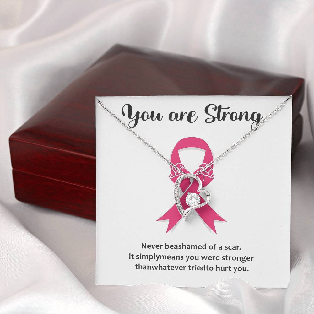 You Are Strong - Inspirational Necklace Gift You Are Strong Necklace Meaning Of Scars Necklace Supportive Gift For Resilience Courageous Spirit Jewelry Personal Strength Necklace Emotional Connection Necklace Jewelry For Celebrating Survival