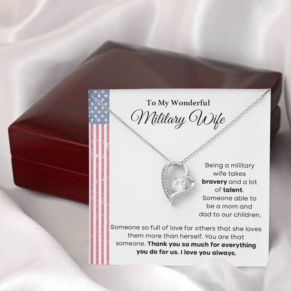 Military Wife Appreciation Gift with Message Card