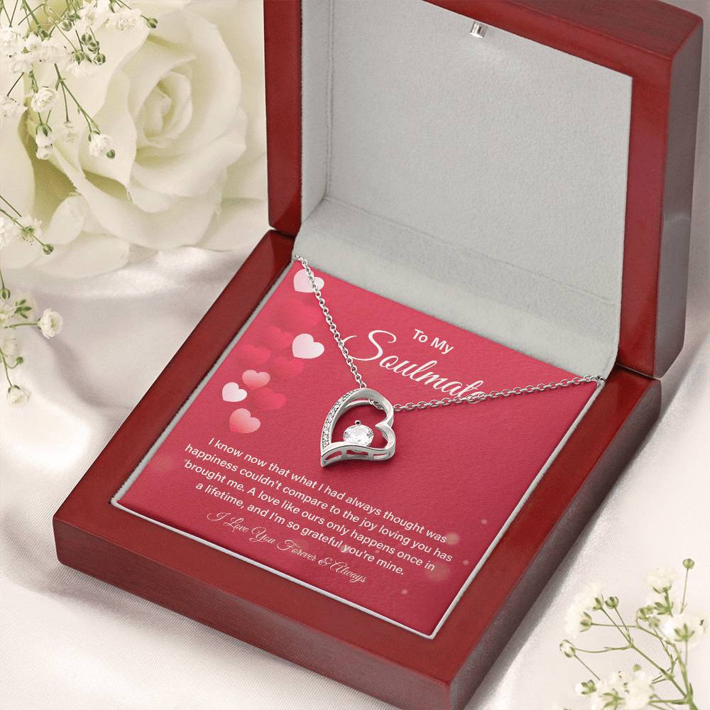 Soulmate Necklace Gift for Her – Box & Card Included