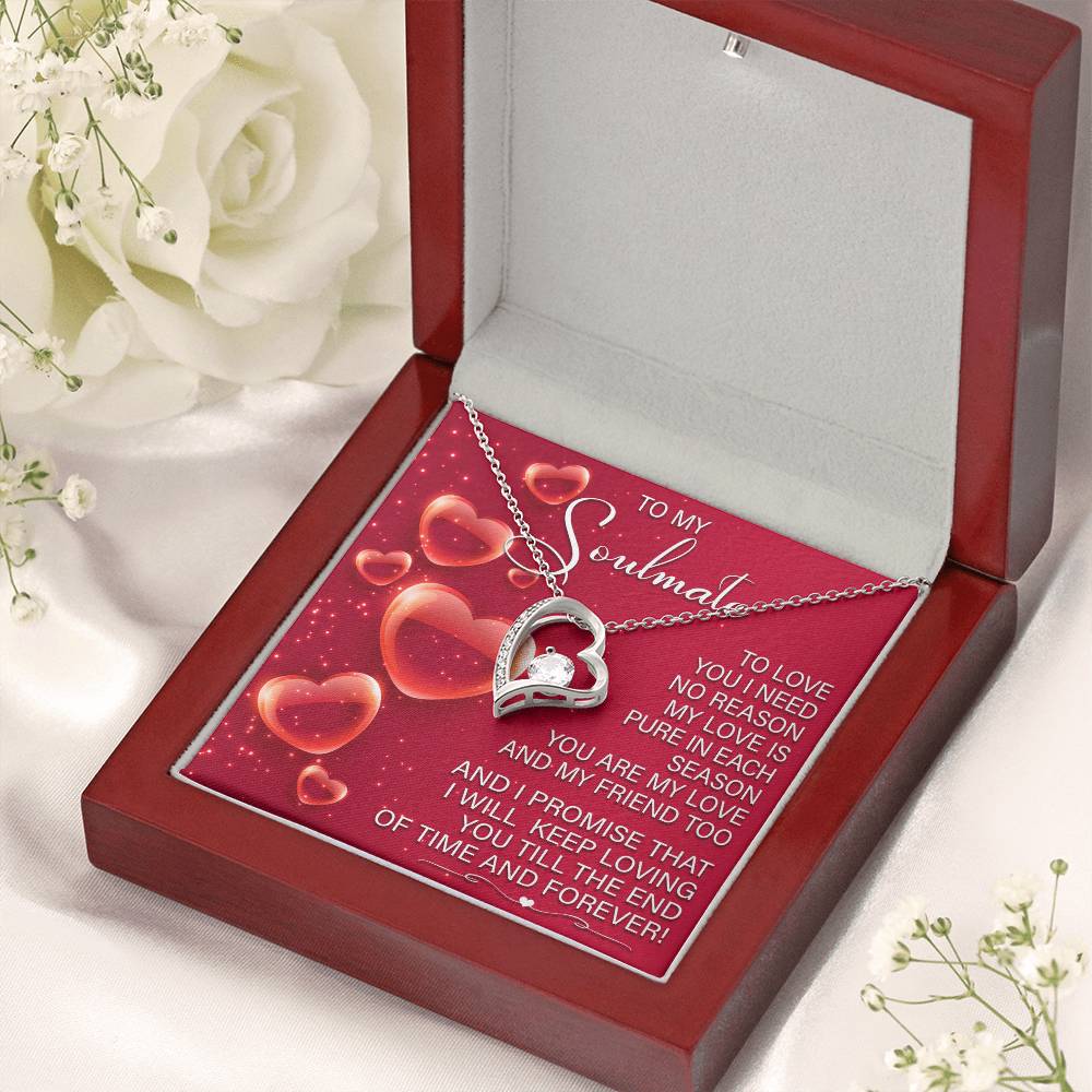 Romantic Soulmate Necklace Gift with Gift Box