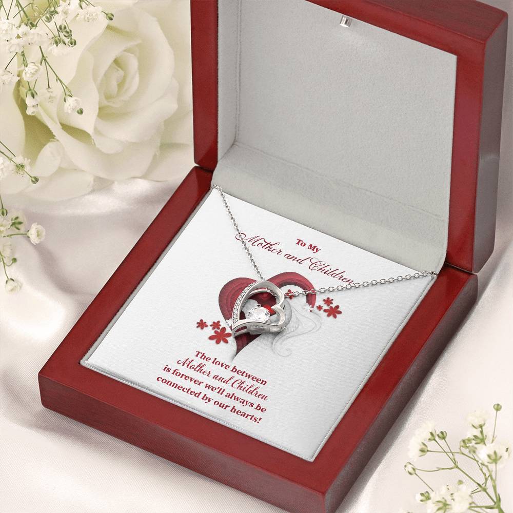 Mother and Children Necklace – Heart Connection Gift