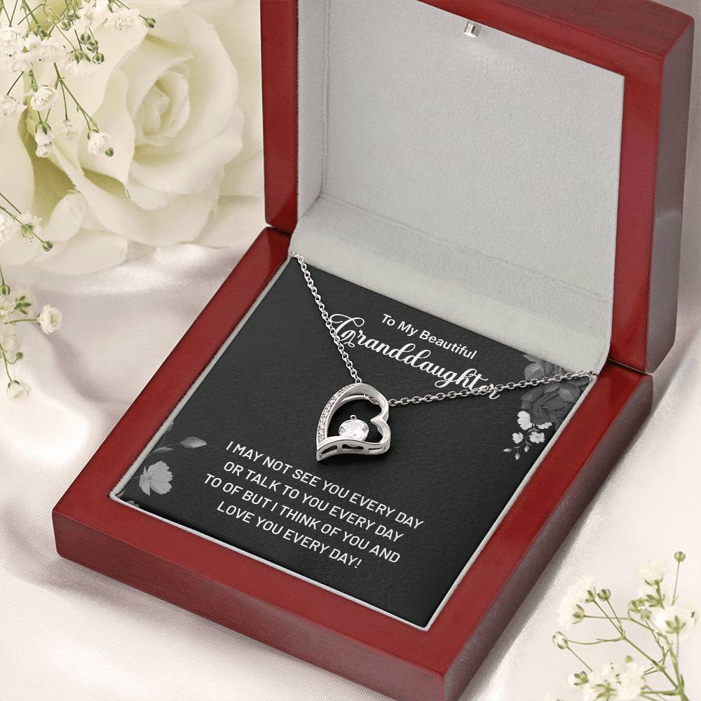 Granddaughter Gift Necklace from Grandma – Message Card