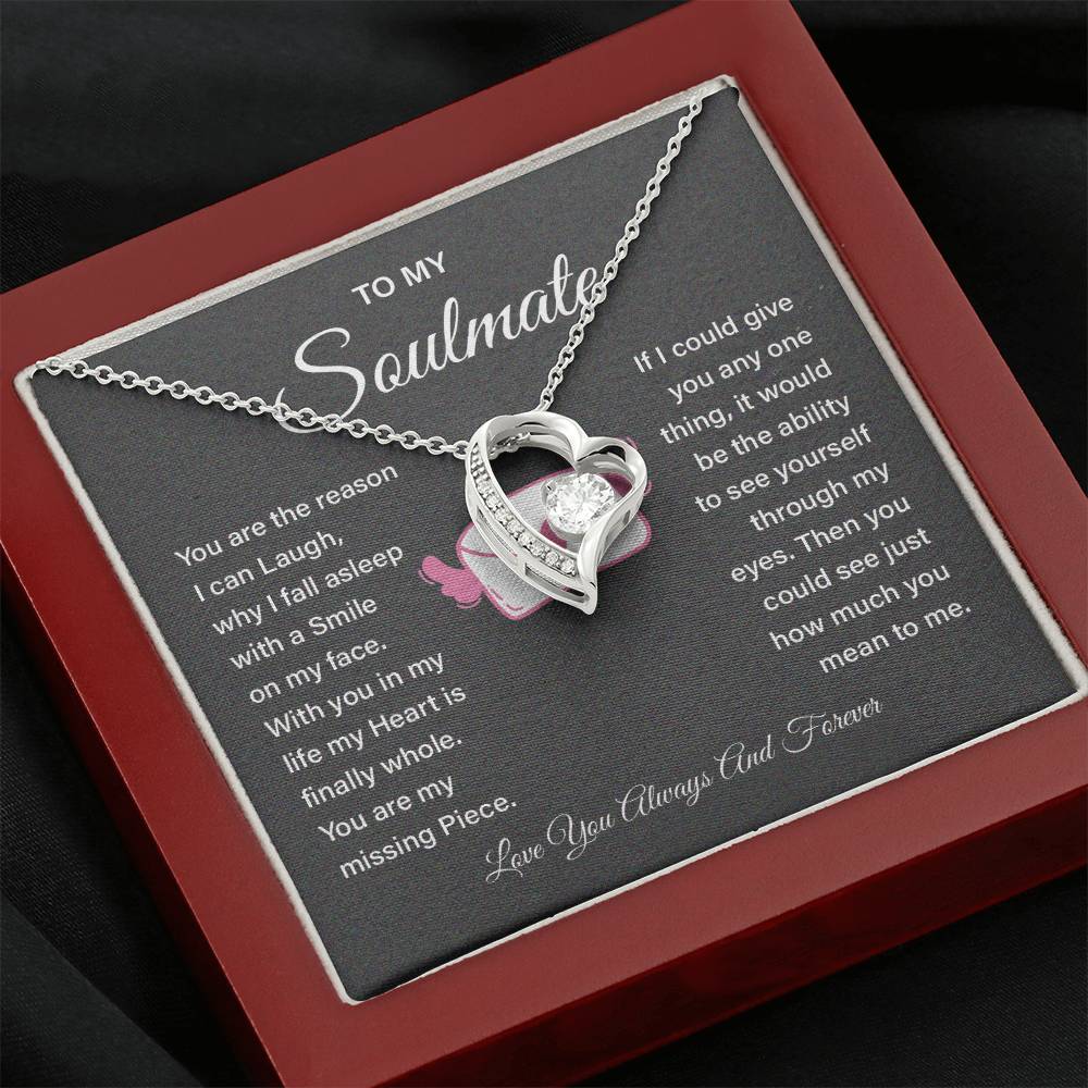 Soulmate Necklace Gift for Girlfriend – Love Message Box