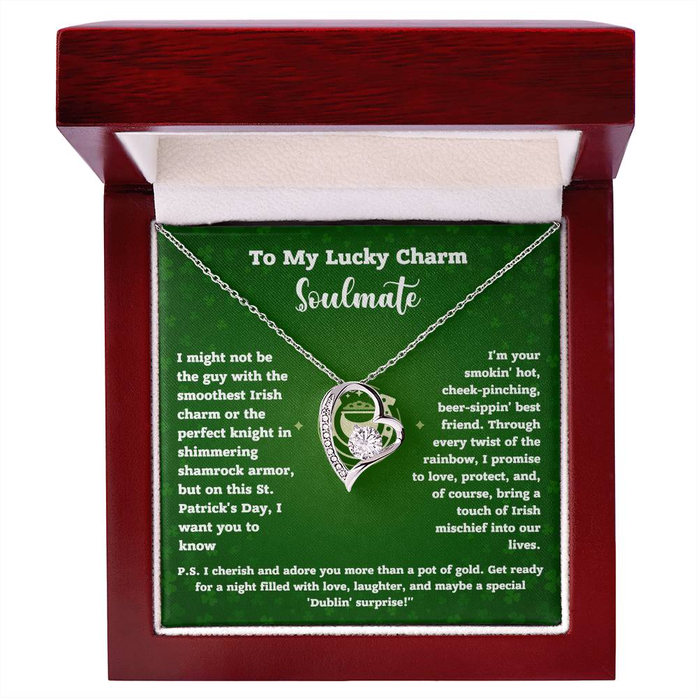 Lucky Charm Soulmate Necklace Gift with Card