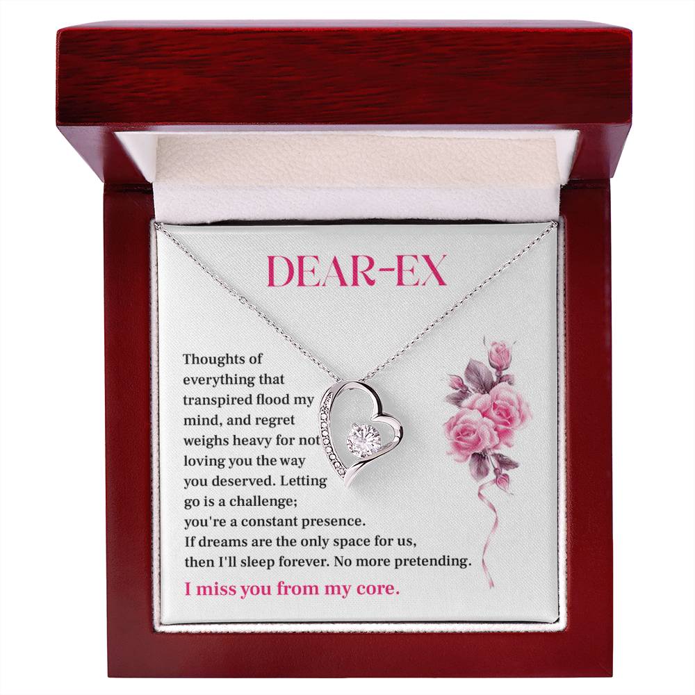 Gift for Ex-Lover – Regretful Necklace with Heartfelt Note