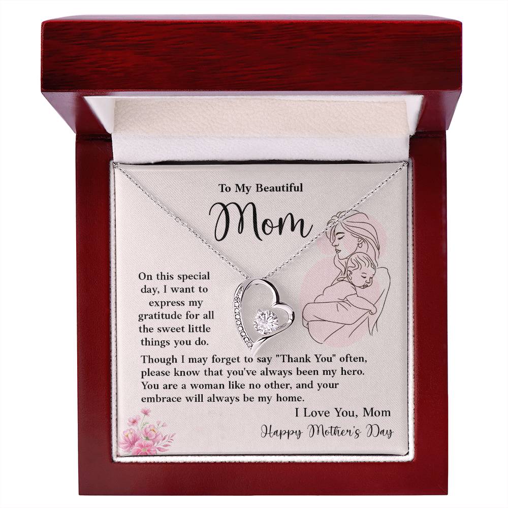 Mother’s Day Necklace Gift from Son or Daughter With Gift Box