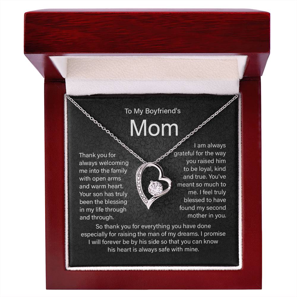 Boyfriend's Mom Necklace Gift From Girlfriend.