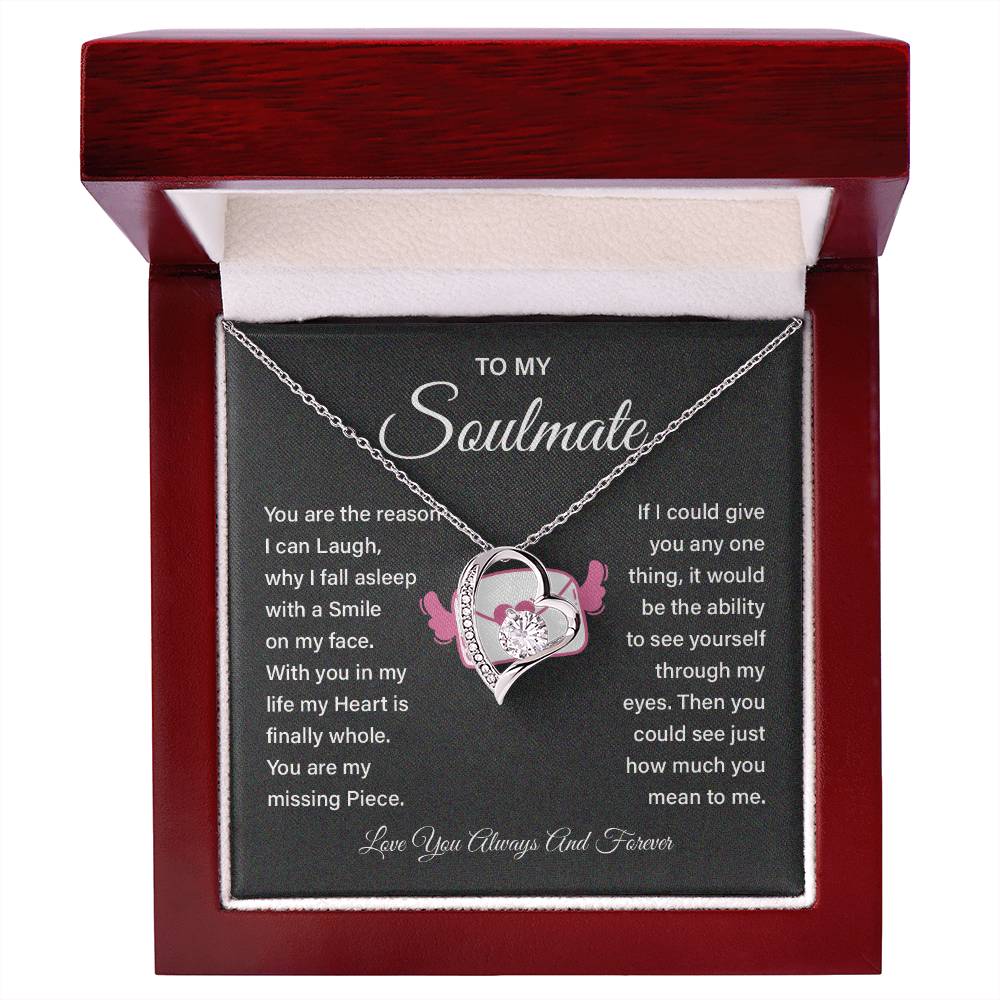 Soulmate Necklace Gift for Girlfriend – Love Message Box