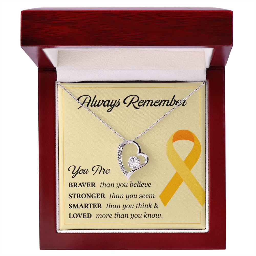 Childhood Cancer Gift for Her – Message Card Inside