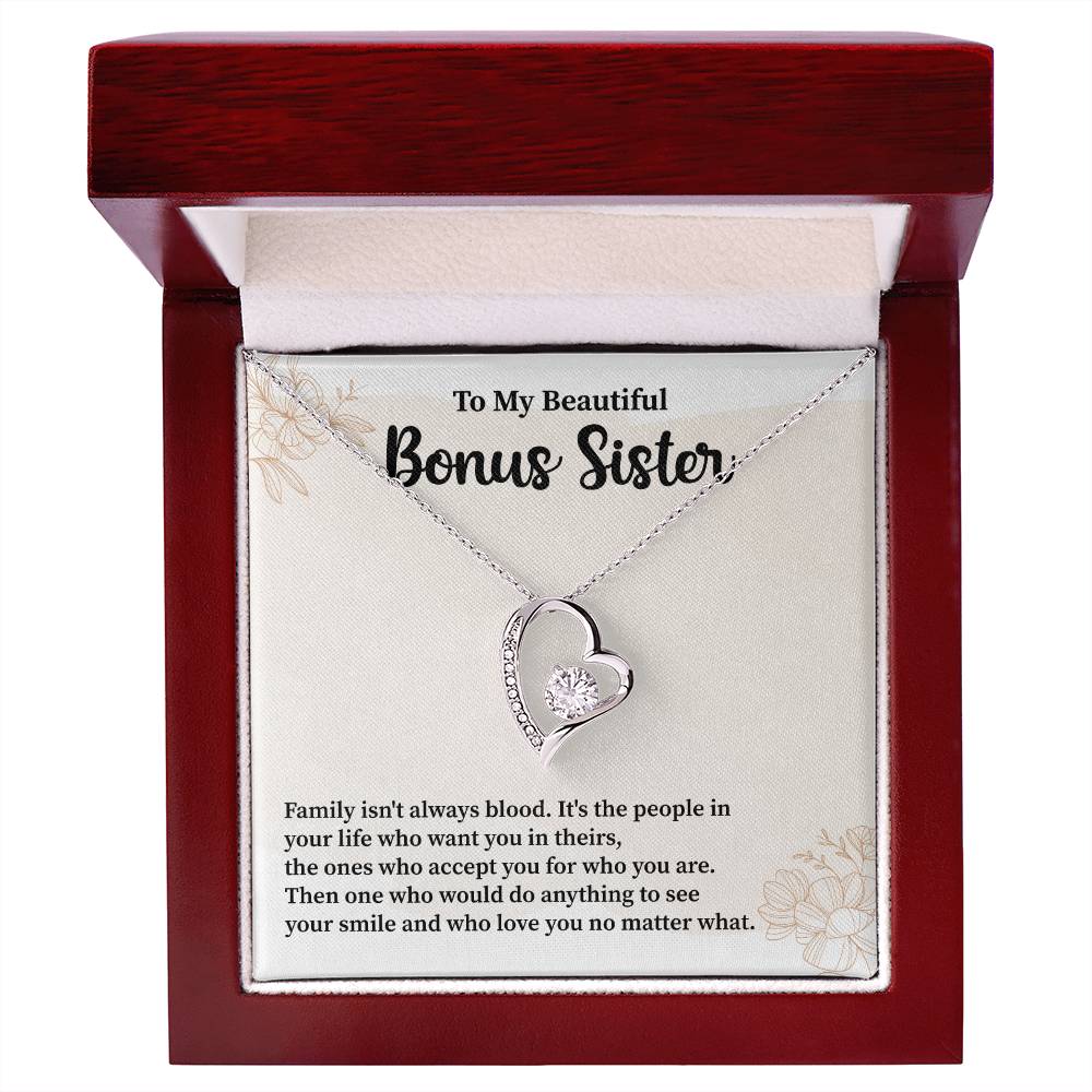 Bonus Sister Necklace Heartfelt Gift of Love