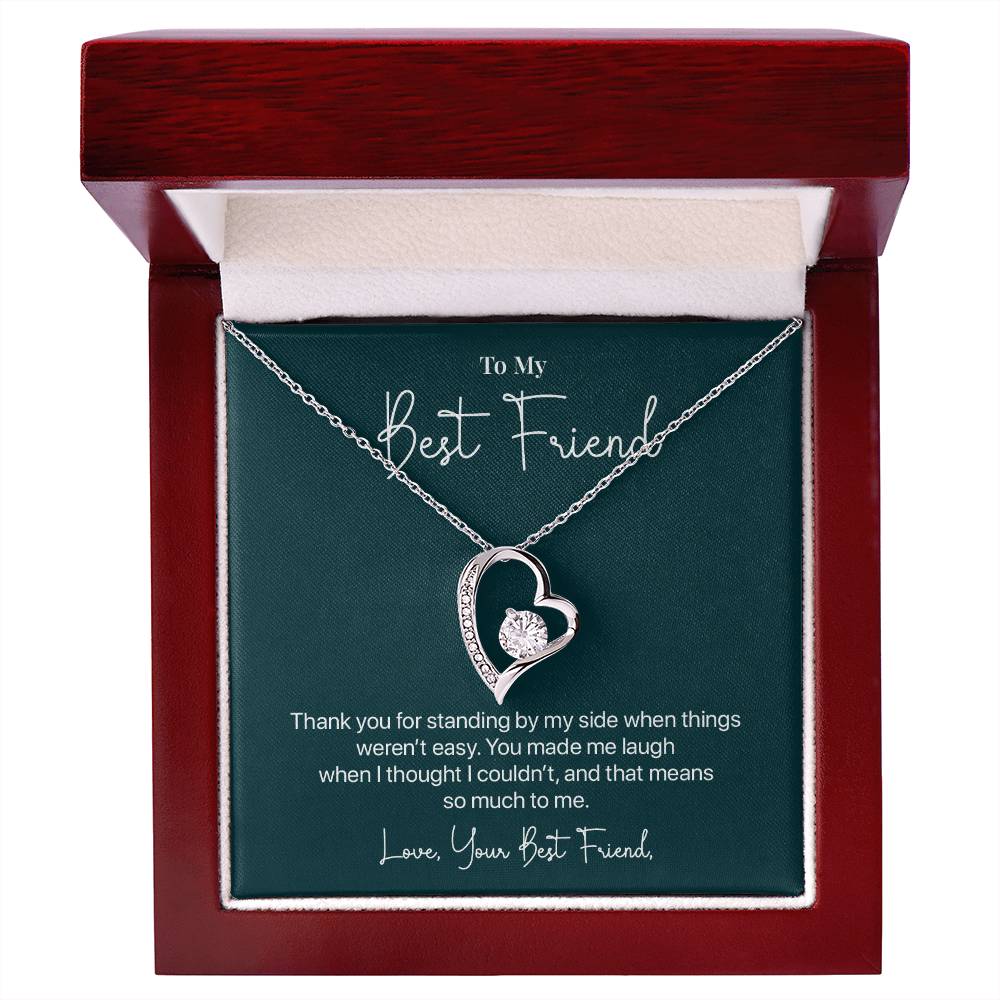 To My Best Friend, Valentine's Day Necklace Gift Thank You For Your Unwavering Support Difficult Moments Jewelry Heartfelt Appreciation Gift Meaningful Gift Thankful For Your Friendship Necklace Our Beautiful Connection Jewelry Gift
