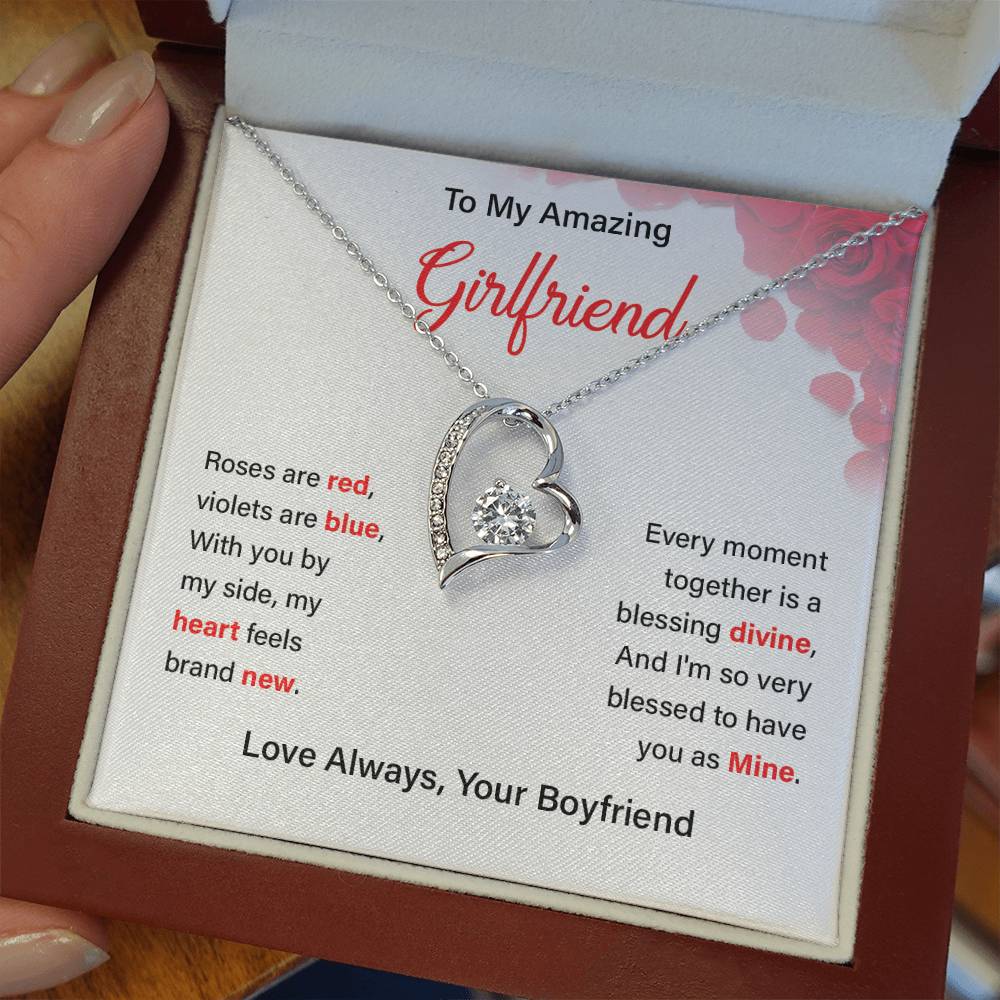To my girlfriend Roses are red.