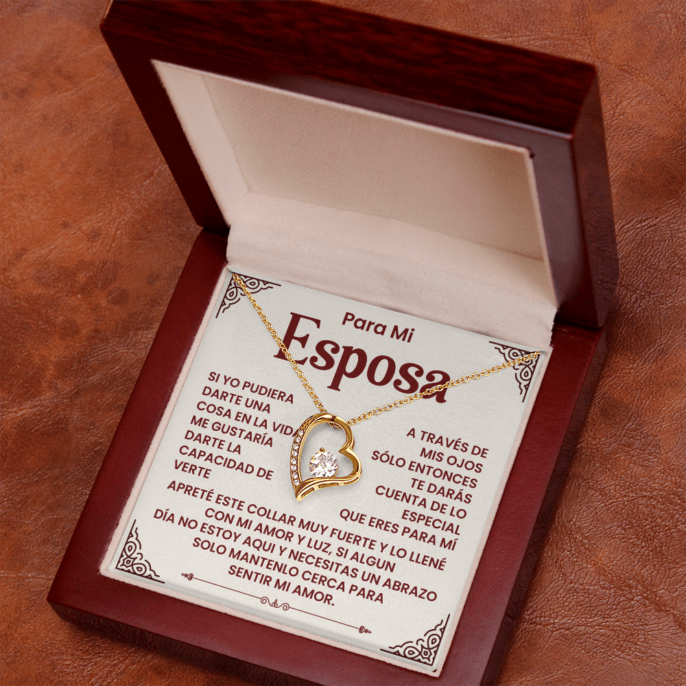 Para Mi Esposa - Un Collar Lleno De Amor, Luz Y Un Abrazo Que Siempre Te Acompaña