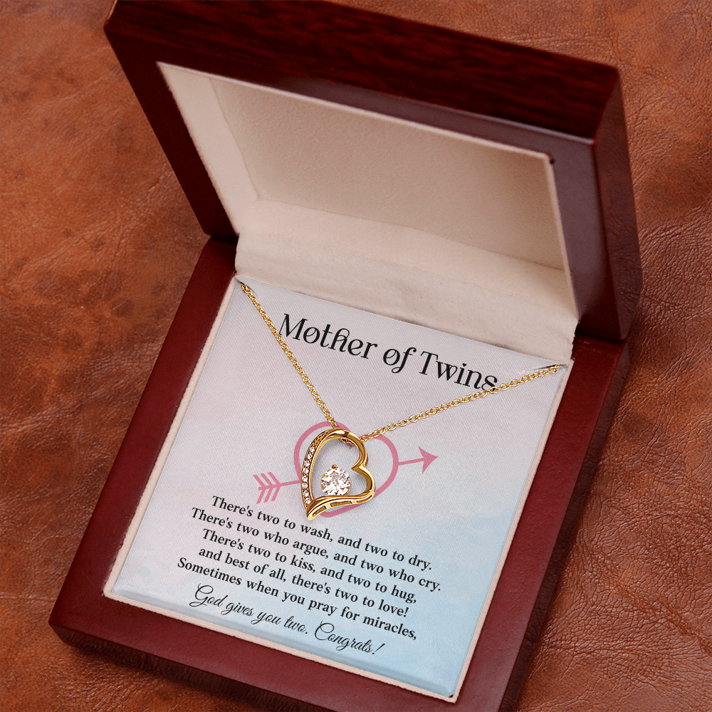 Mother of twins Necklace Gift