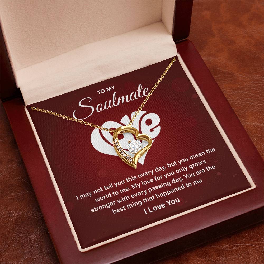 Soulmate Necklace Gift – Love Message Card Box