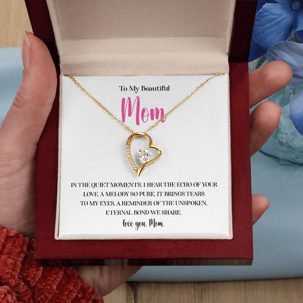 Necklace for Mom With Heartfelt Message Card & Gift Box