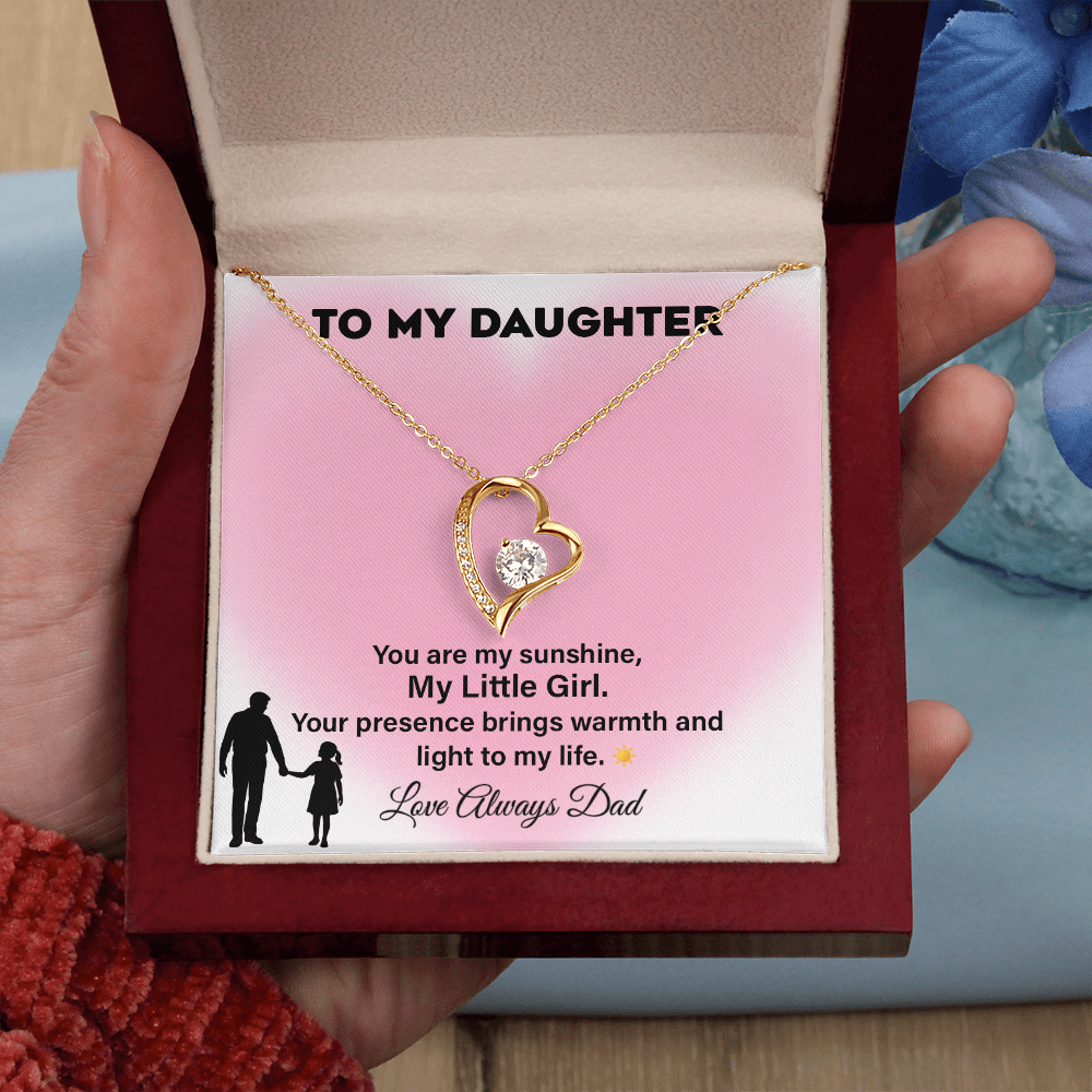 To My Daughter Necklace Sunshine Gift from Dad
