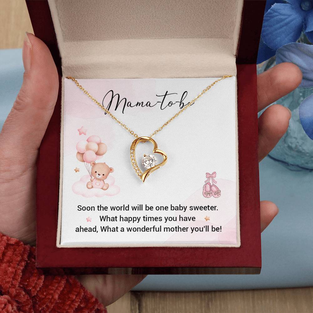 Mama-to-Be Necklace Gift – Cute Baby Shower Box