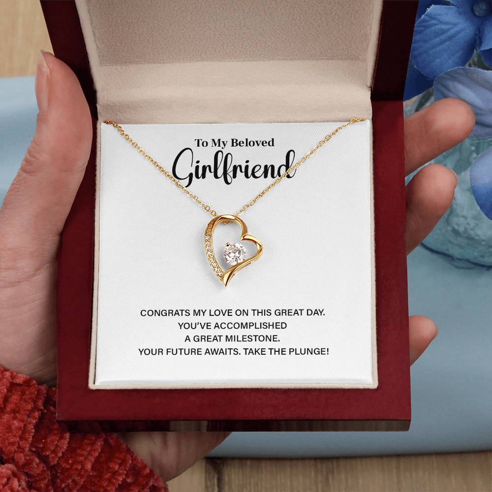 Heart Necklace Graduation Gift for Her