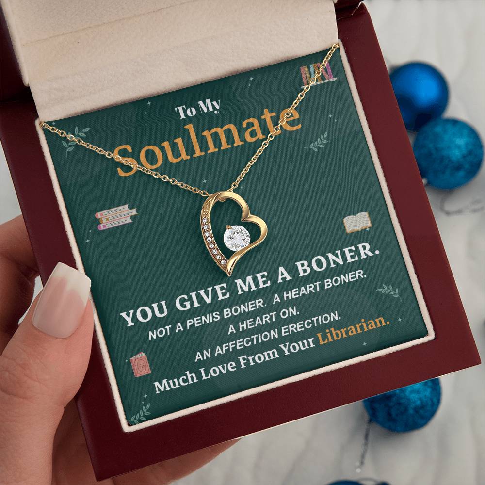 Funny Librarian Necklace Gift for Soulmate
