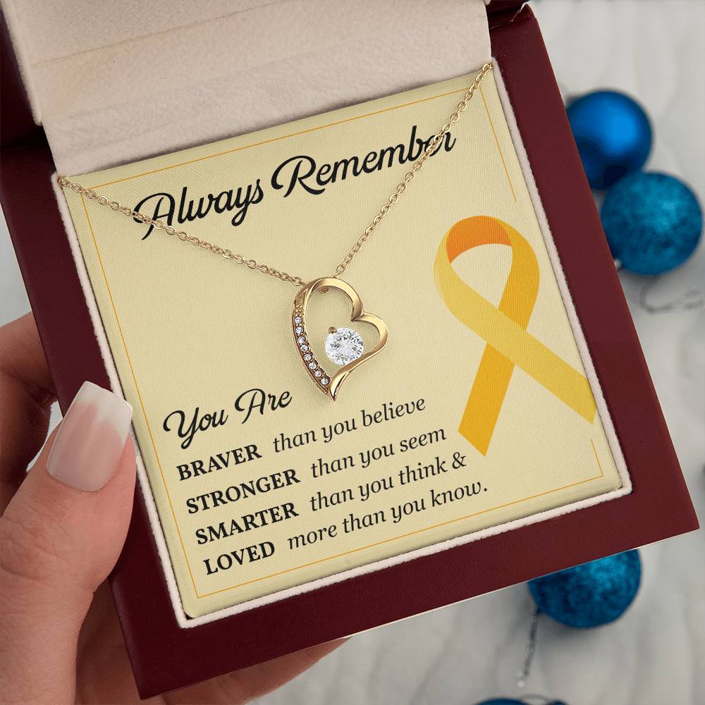 Childhood Cancer Gift for Her – Message Card Inside