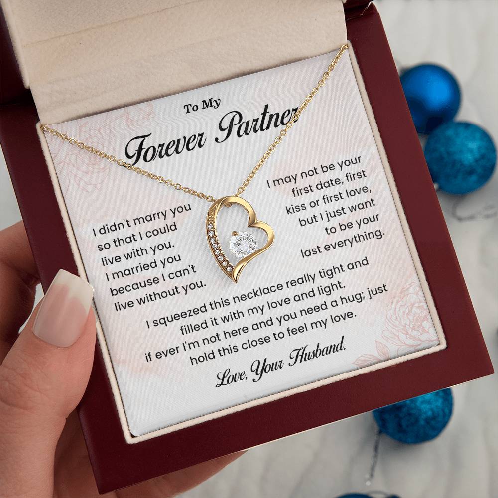 Forever Partner Necklace Gift from Husband – Gift Box