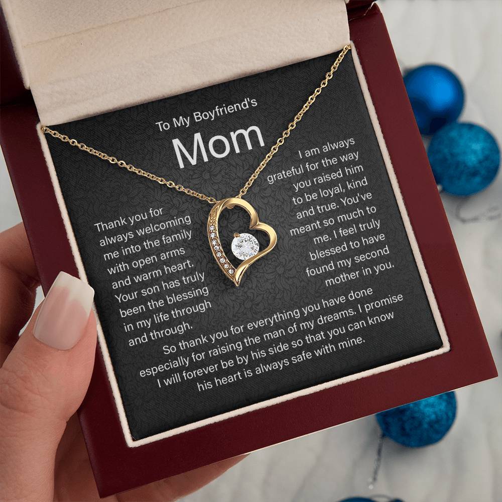 Boyfriend's Mom Necklace Gift From Girlfriend.