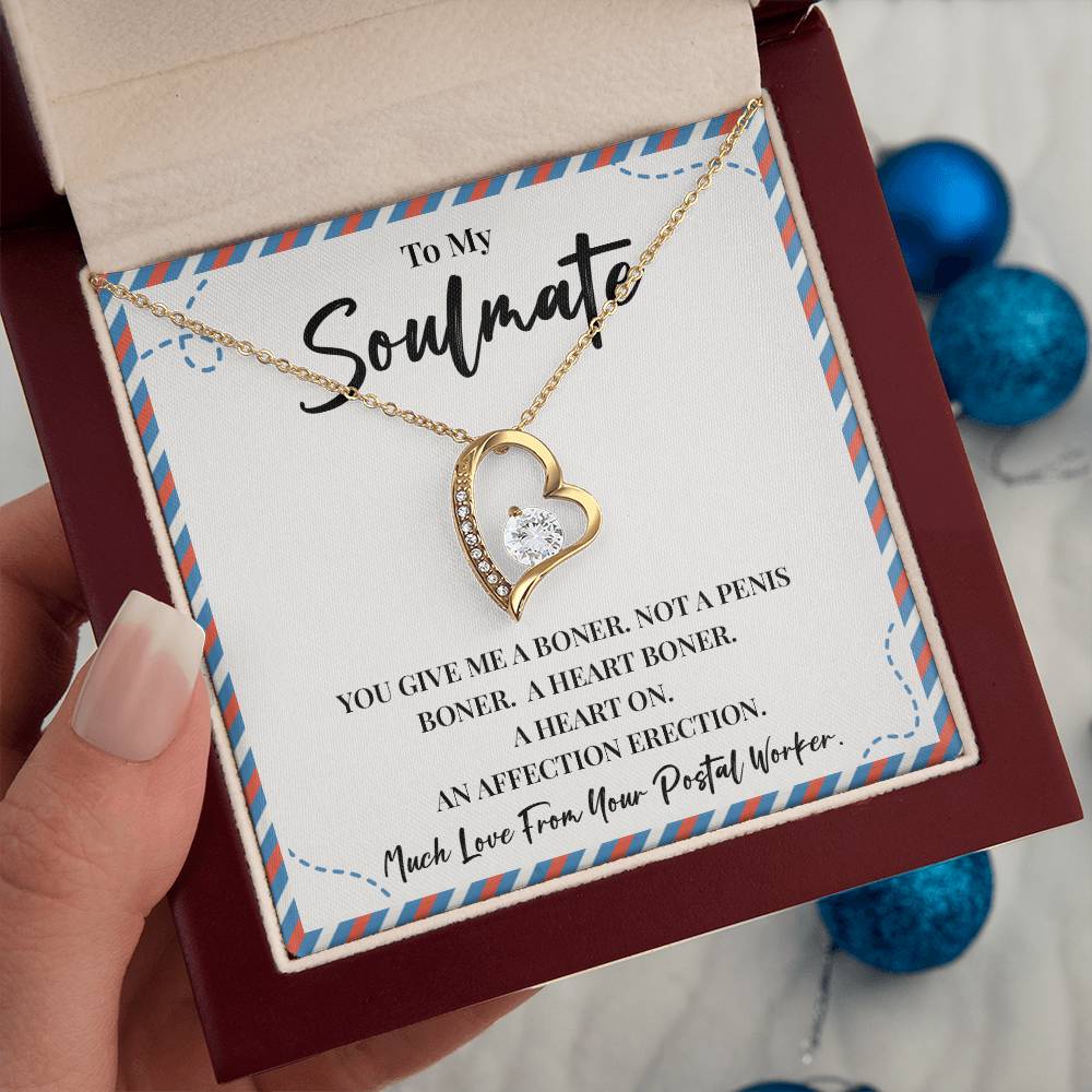 Funny Postal Worker Gift for Soulmate Necklace Box