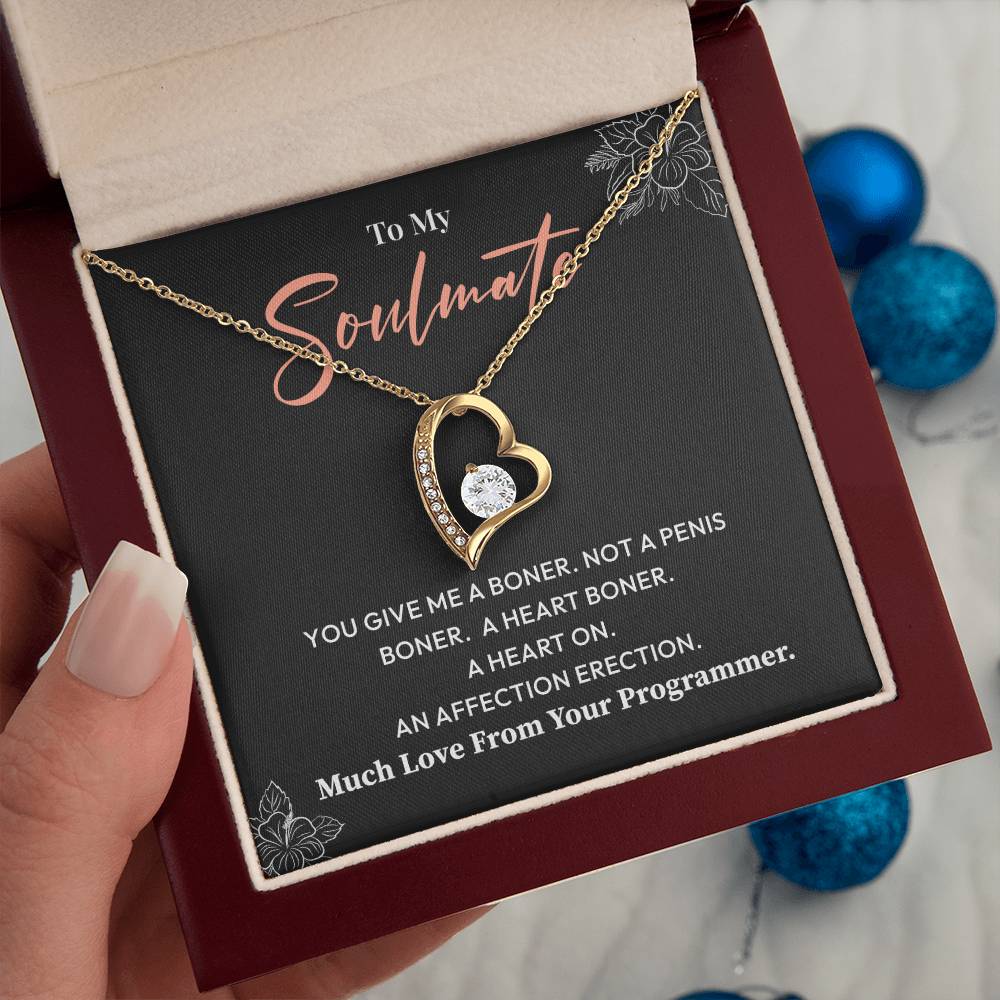 Funny Programmer Gift for Soulmate Necklace Box