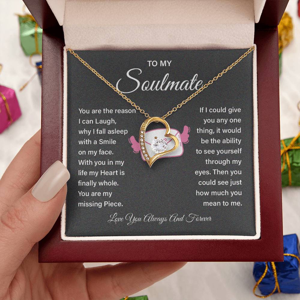 Soulmate Necklace Gift for Girlfriend – Love Message Box