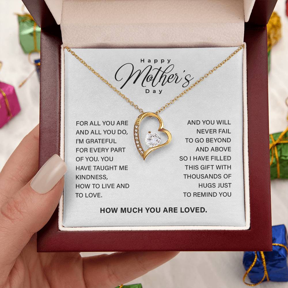 Mother’s Day Necklace Gift with Keepsake Message Card