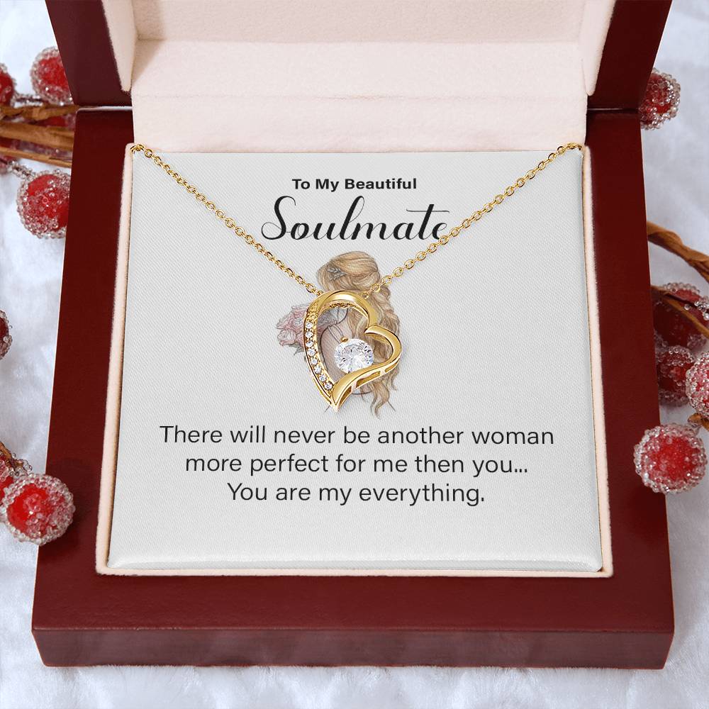 Soulmate Necklace for Wife – You Are My Everything Message Card