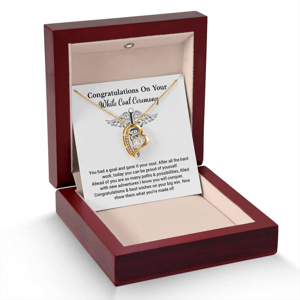 White Coat Ceremony Necklace Gift for New Doctor