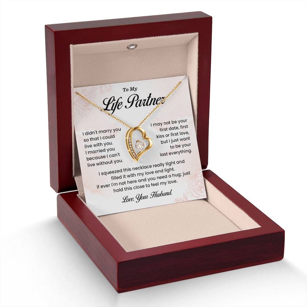 Life Partner Necklace Gift from Husband – Gift Box