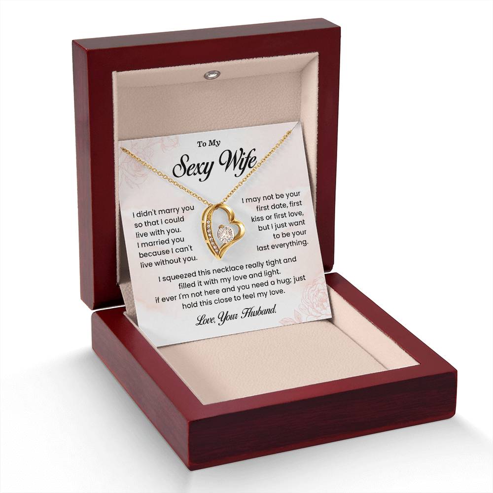 Sexy Wife Necklace Gift from Husband – Message Card