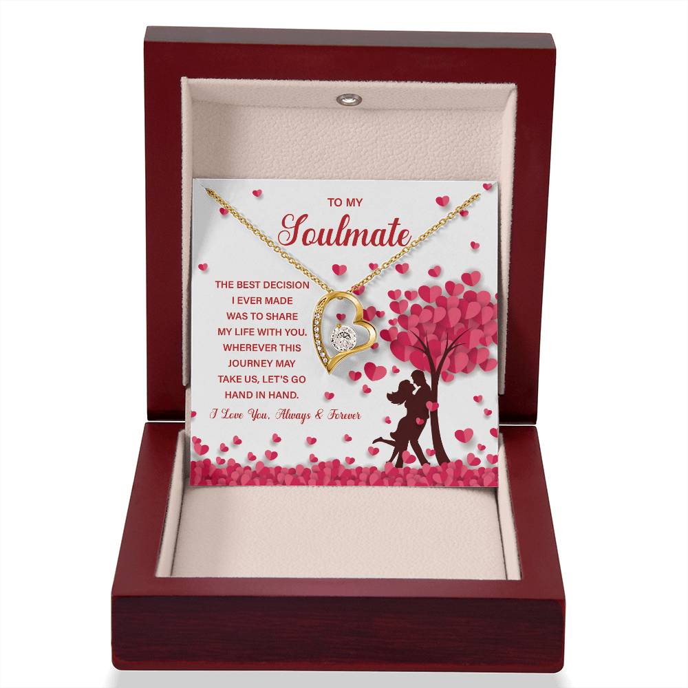 Soulmate Necklace Gift for Her – With Gift Box