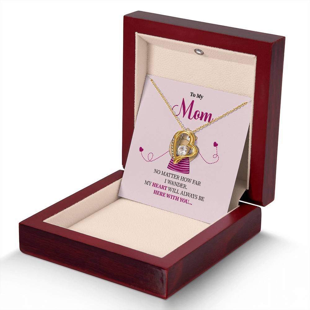 Mom Necklace Gift for Her – With Sweet Message Card