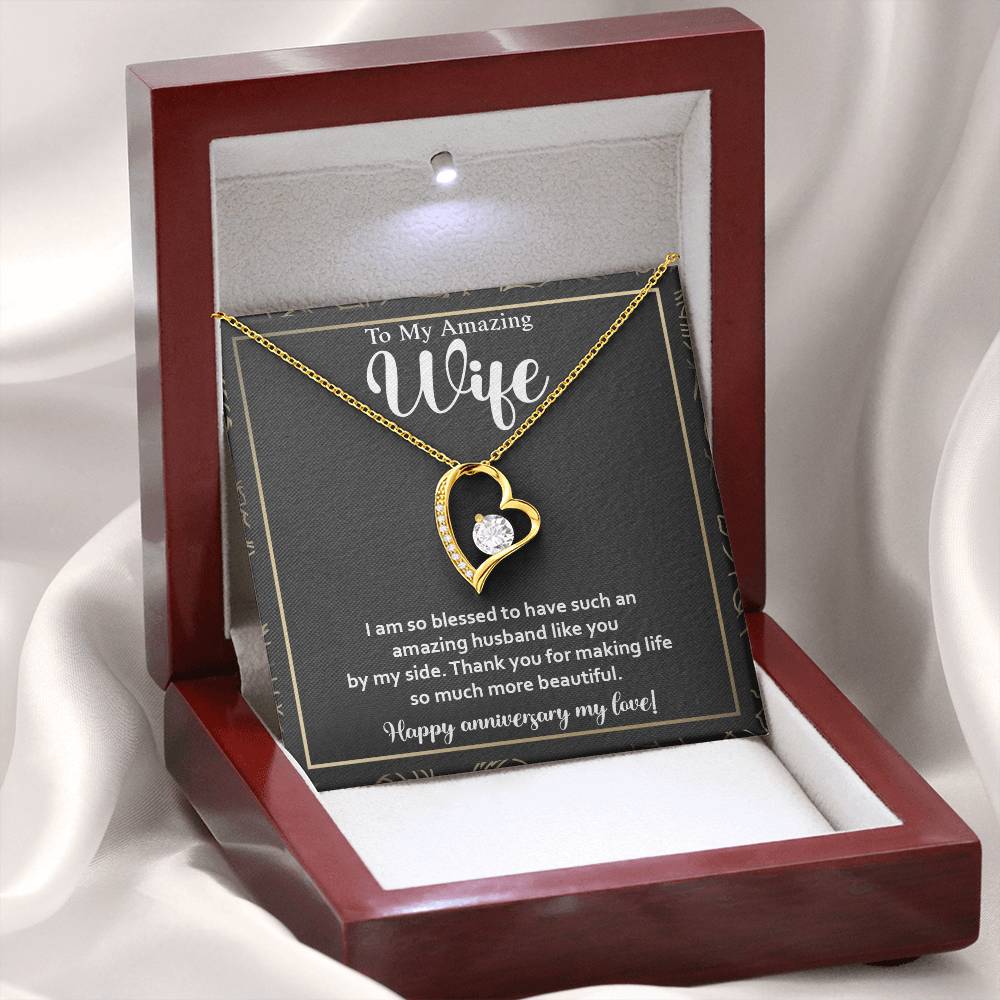 Romantic Anniversary Gift for Wife – Heart Necklace